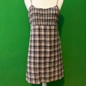 Aeropostale (Size M) Plaid Spaghetti Strap Dress
